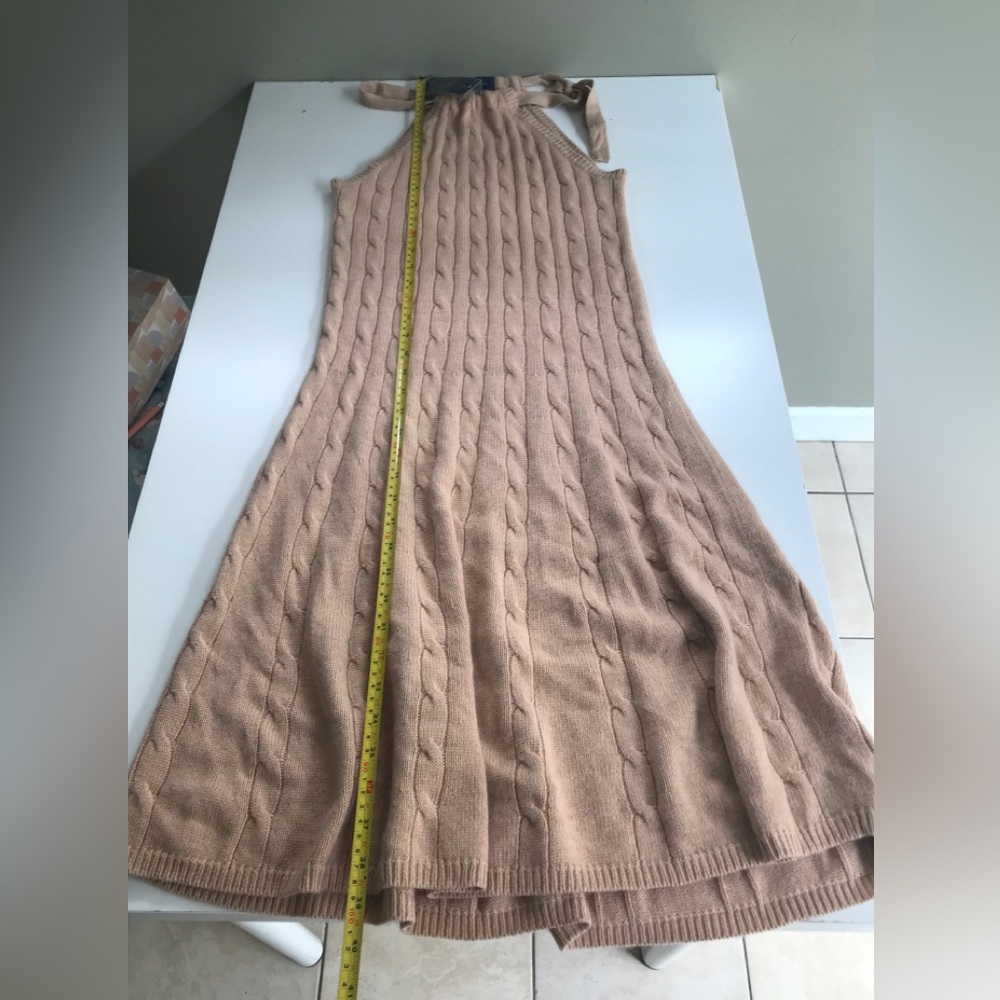 NWT! Ralph Lauren Cable-Knit Wool And Cashmere Long Dress Size: M - Picture 8 of 9